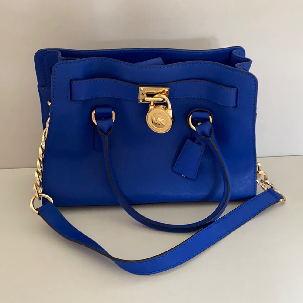 Michael Kors Hamilton Purse (Cobalt Blue)